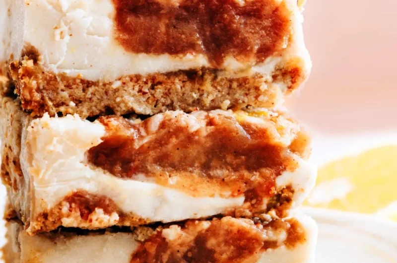 Apple Butter Cheesecake Bars (Vegan/GF)