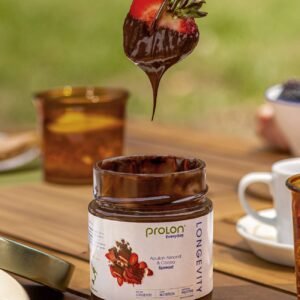 Prolon L‑Spread SmartFuel Almond Cocoa jar on white background